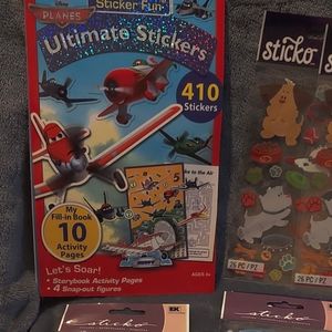 Set of stickers and puzzle